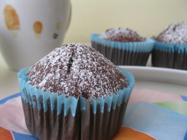 Muffin al cacao e olio d'oliva