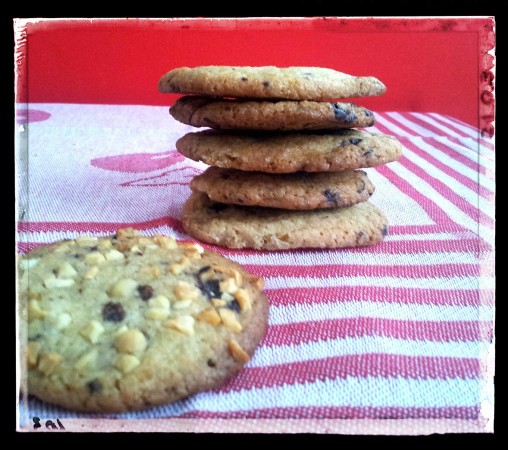 Cookies con cioccolato a scaglie