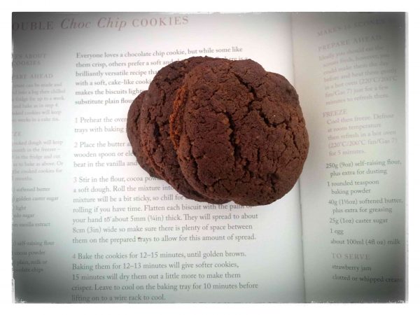 Cookies al doppio cioccolato