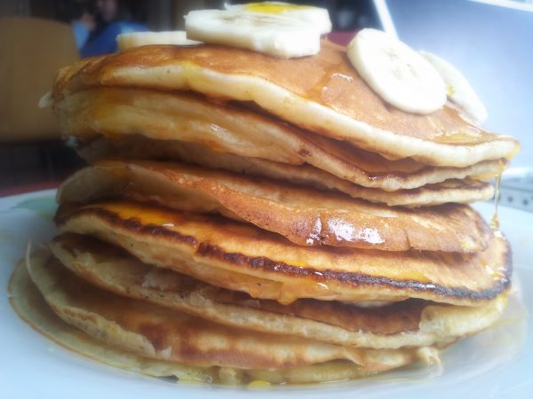 Pancakes con sciroppo d'acero